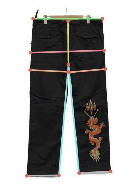【中古・古着通販】MAHARISHI (マハリシ) ドラゴン刺繍パンツ