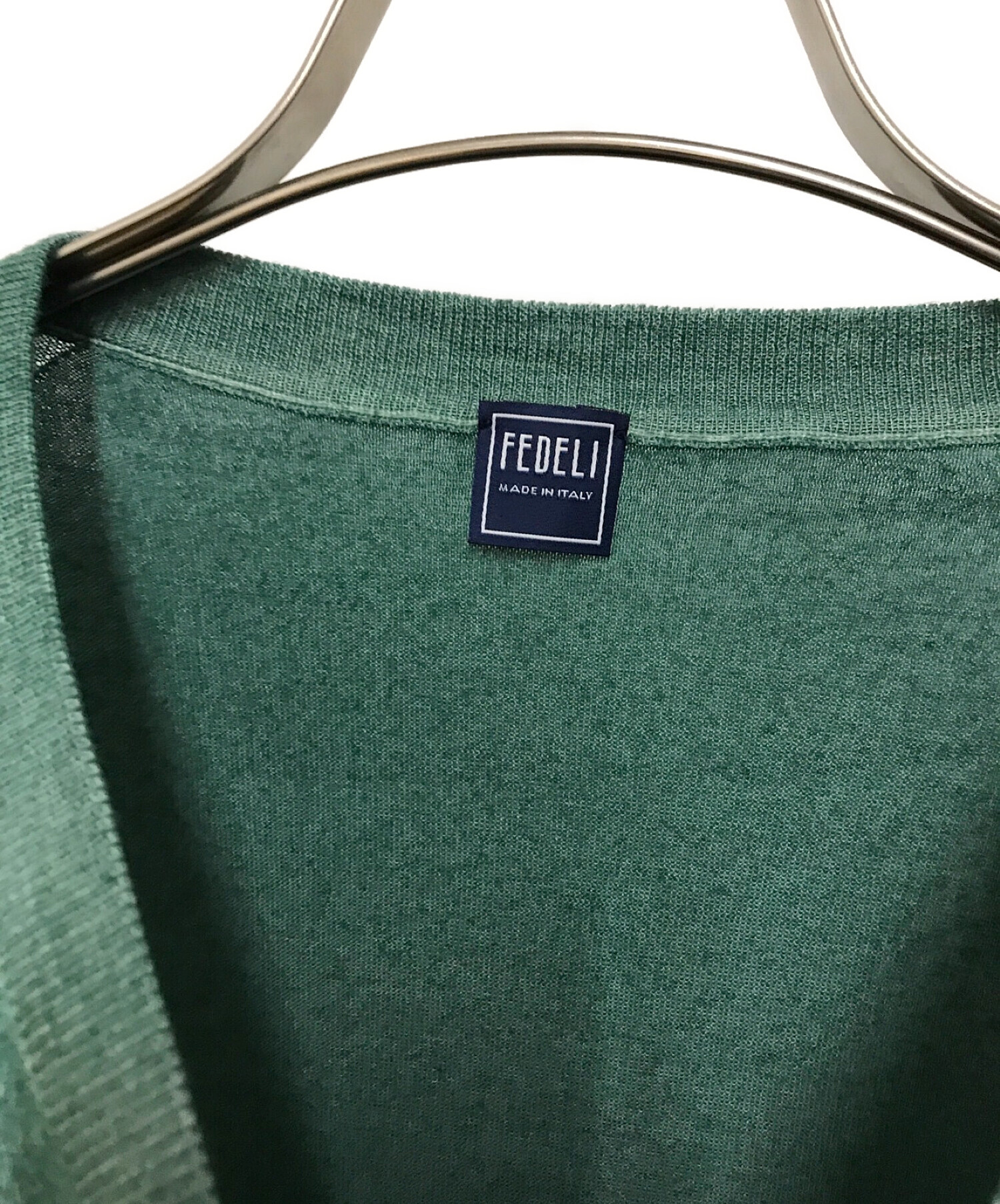 中古・古着通販】FEDELI (フェデーリ) カシミヤシルクニット グリーン