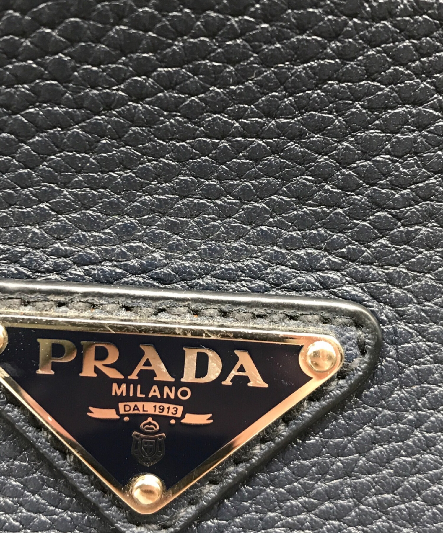 PRADA (プラダ) クラッチバッグ ネイビー