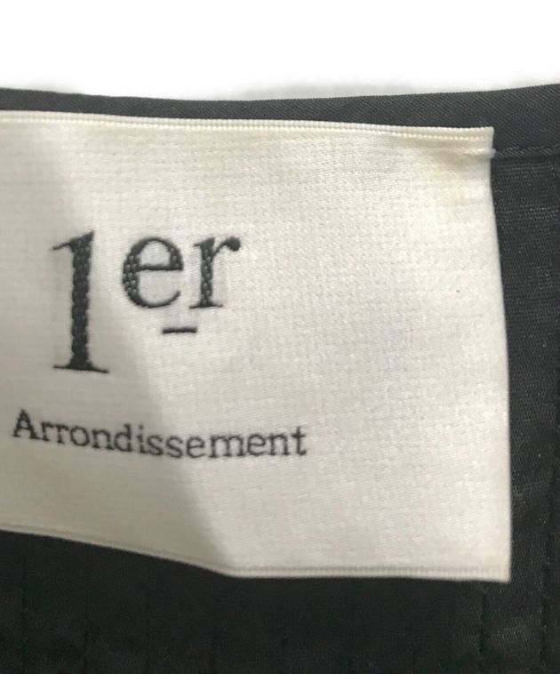 中古・古着通販】1er Arrondissement (プルミエ アロンディスモン) タフタピンタックティアードワンピース ブラック サイズ:38｜ブランド・古着通販  トレファク公式【TREFAC FASHION】スマホサイト