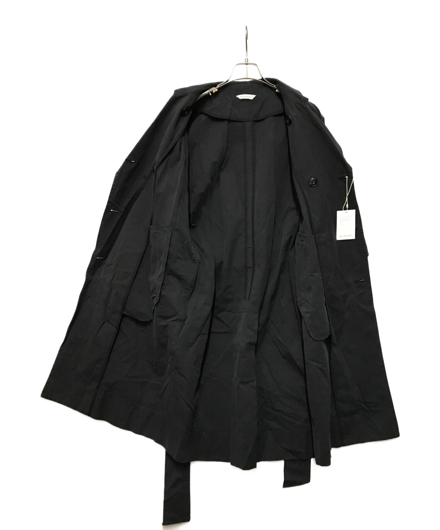 ARTS&SCIENCE (アーツアンドサイエンス) square trench coat ネイビー サイズ:1