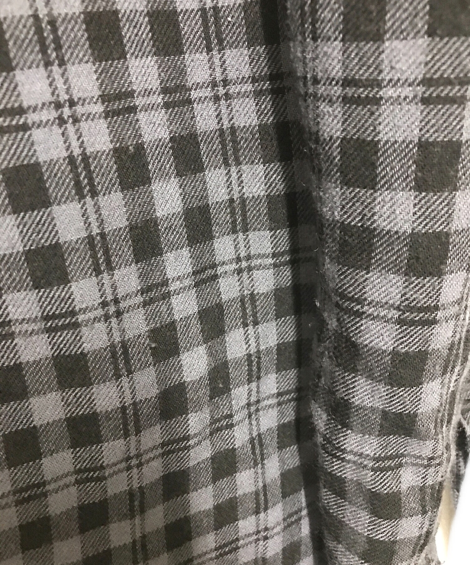 中古・古着通販】masu (エムエーエスユー) GRUNGE PLAID SHIRT