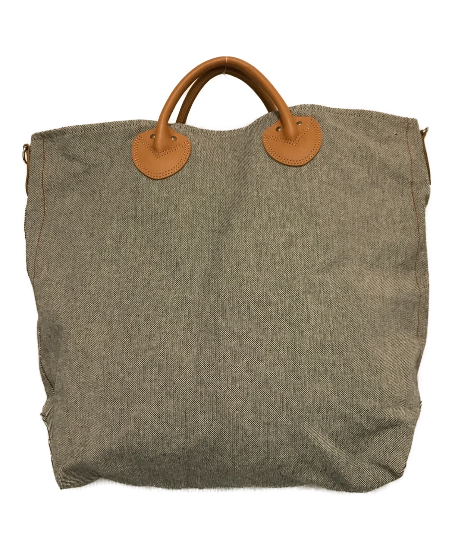 YOUNG & OLSEN The DRYGOODS STORE (ヤングアンドオルセン ザ ドライグッズストア) ASH CANVAS  SHOULDER TOTE M グレー サイズ:下記参照