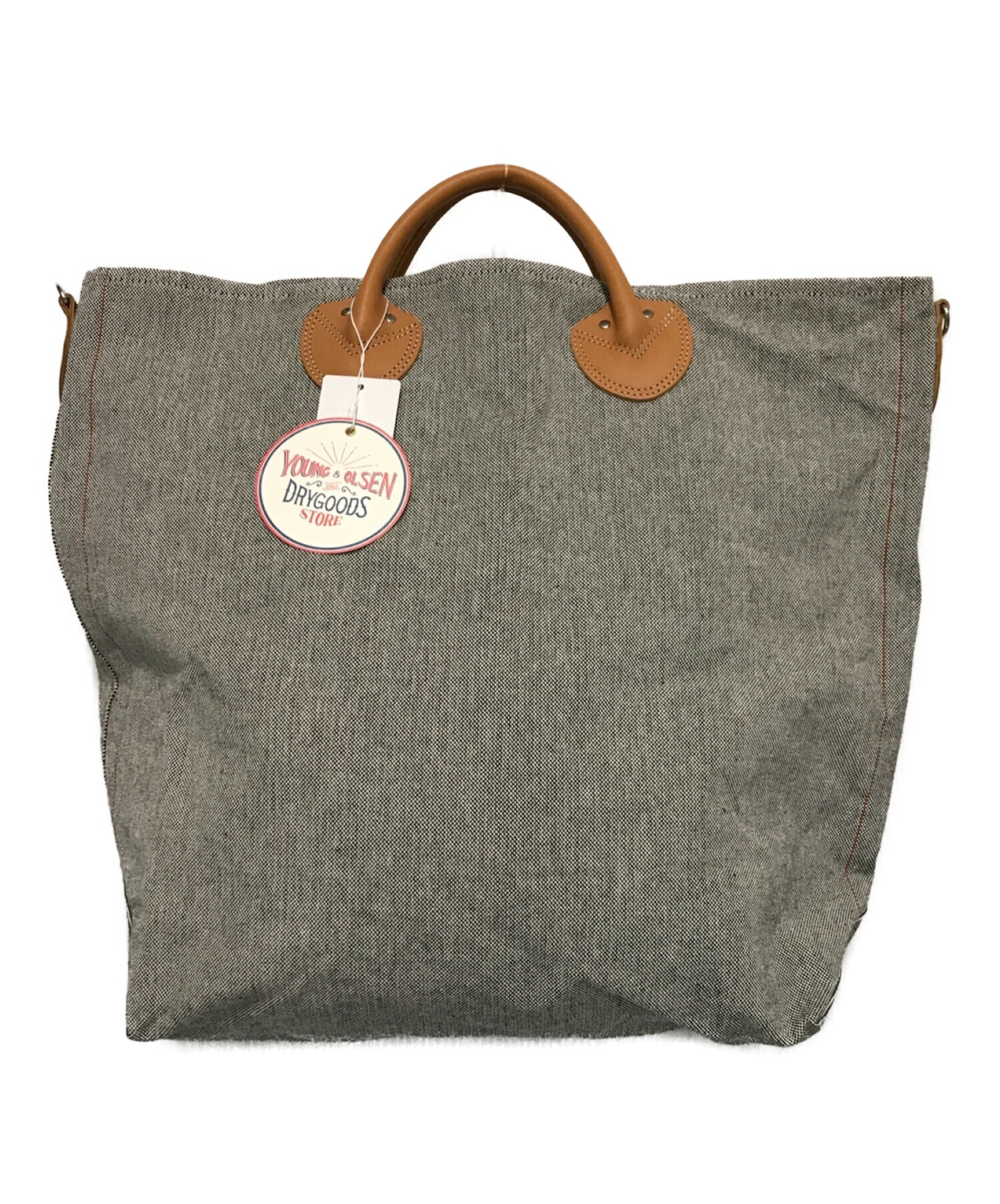 中古・古着通販】YOUNG & OLSEN The DRYGOODS STORE (ヤングアンドオルセン ザ ドライグッズストア) ASH  CANVAS SHOULDER TOTE M グレー サイズ:下記参照｜ブランド・古着通販 トレファク公式【TREFAC FASHION】スマホサイト