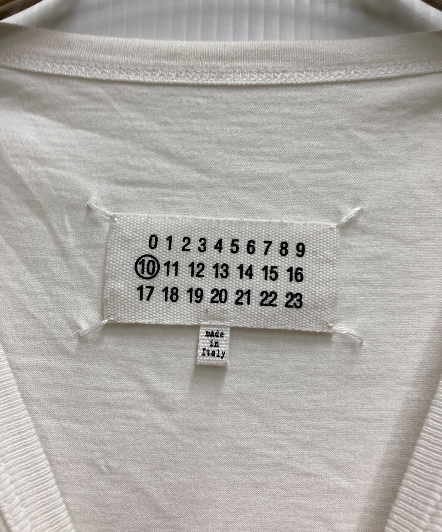 Maison Margiela (メゾンマルジェラ) リバースロゴTシャツ ホワイト サイズ:48