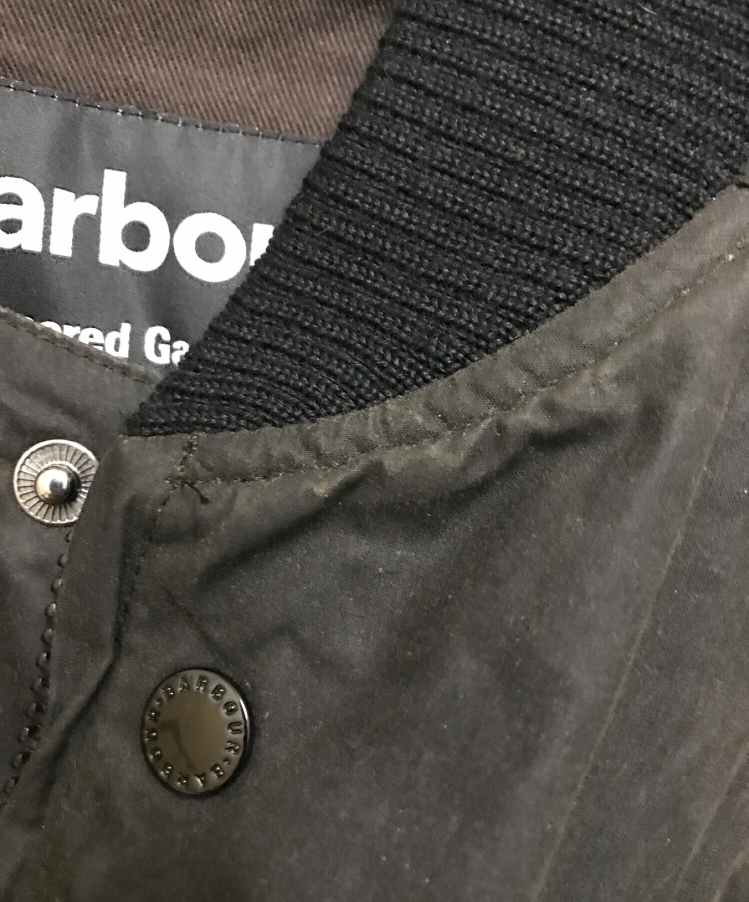 Barbour (バブアー) Engineered Garments (エンジニアド ガーメンツ) DUMBO WAXED JACKET ブラック  サイズ:Ⅿ