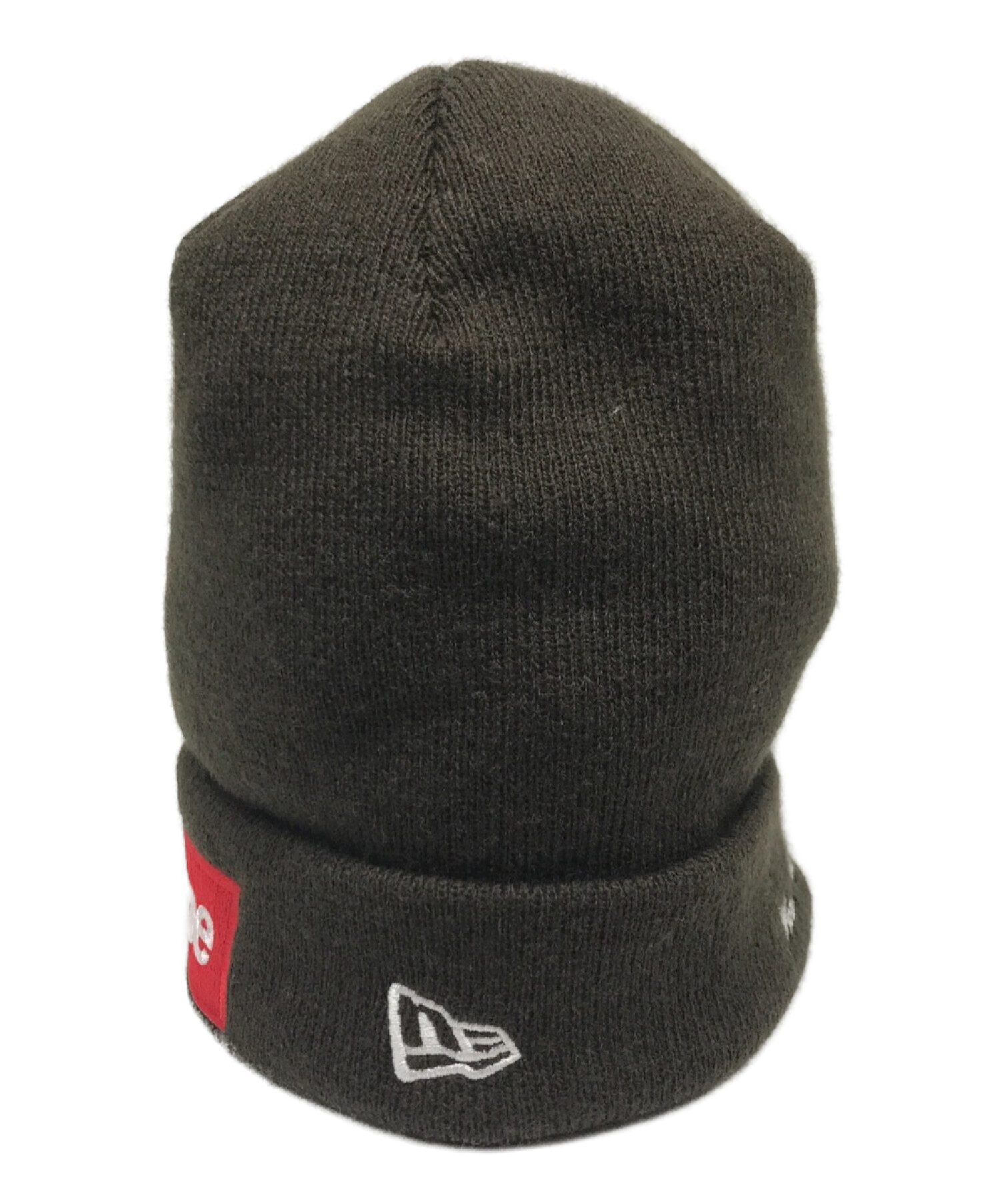 SUPREME (シュプリーム) New Era (ニューエラ) Box Logo Beanie/world famous オリーブ