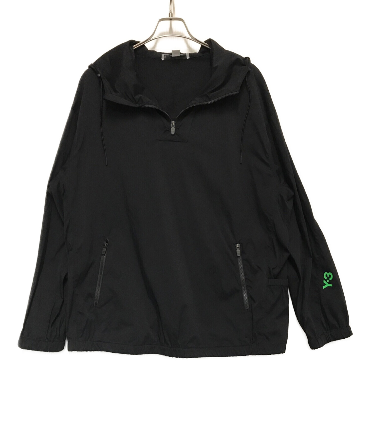 Y-3 (ワイスリー) HALF ZIP HOODED JACKET ブラック サイズ:M