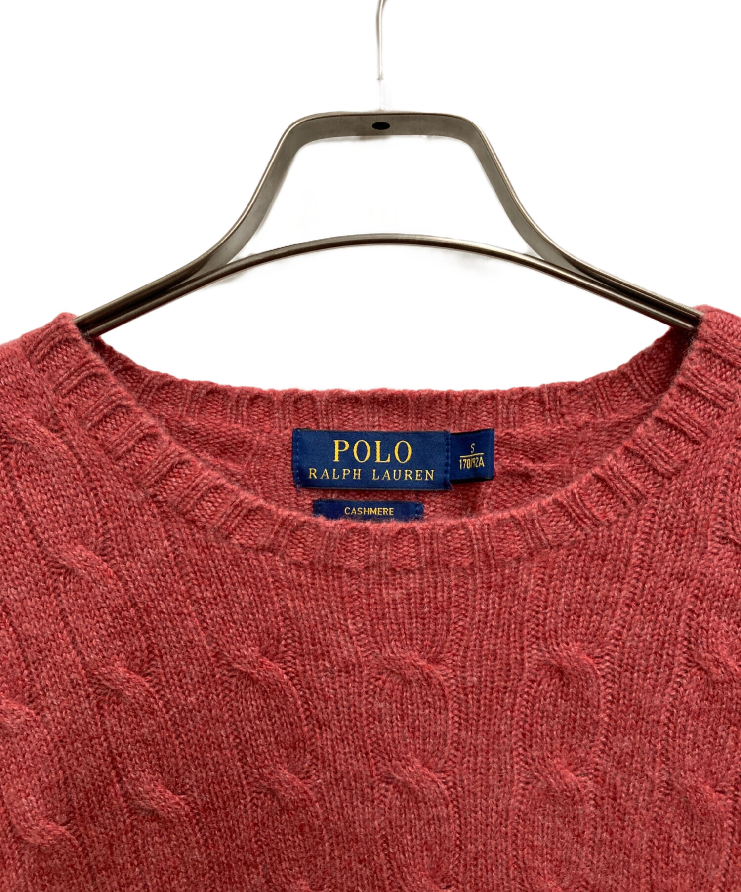 中古・古着通販】POLO RALPH LAUREN (ポロ・ラルフローレン) カシミヤニット レッド サイズ:S｜ブランド・古着通販  トレファク公式【TREFAC FASHION】スマホサイト