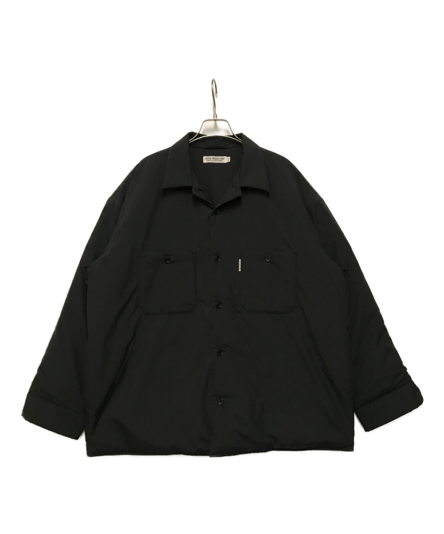 COOTIE PRODUCTIONS (クーティープロダクツ) Padded Error Fit Work Shirt Jacket ブラック  サイズ:Ⅿ