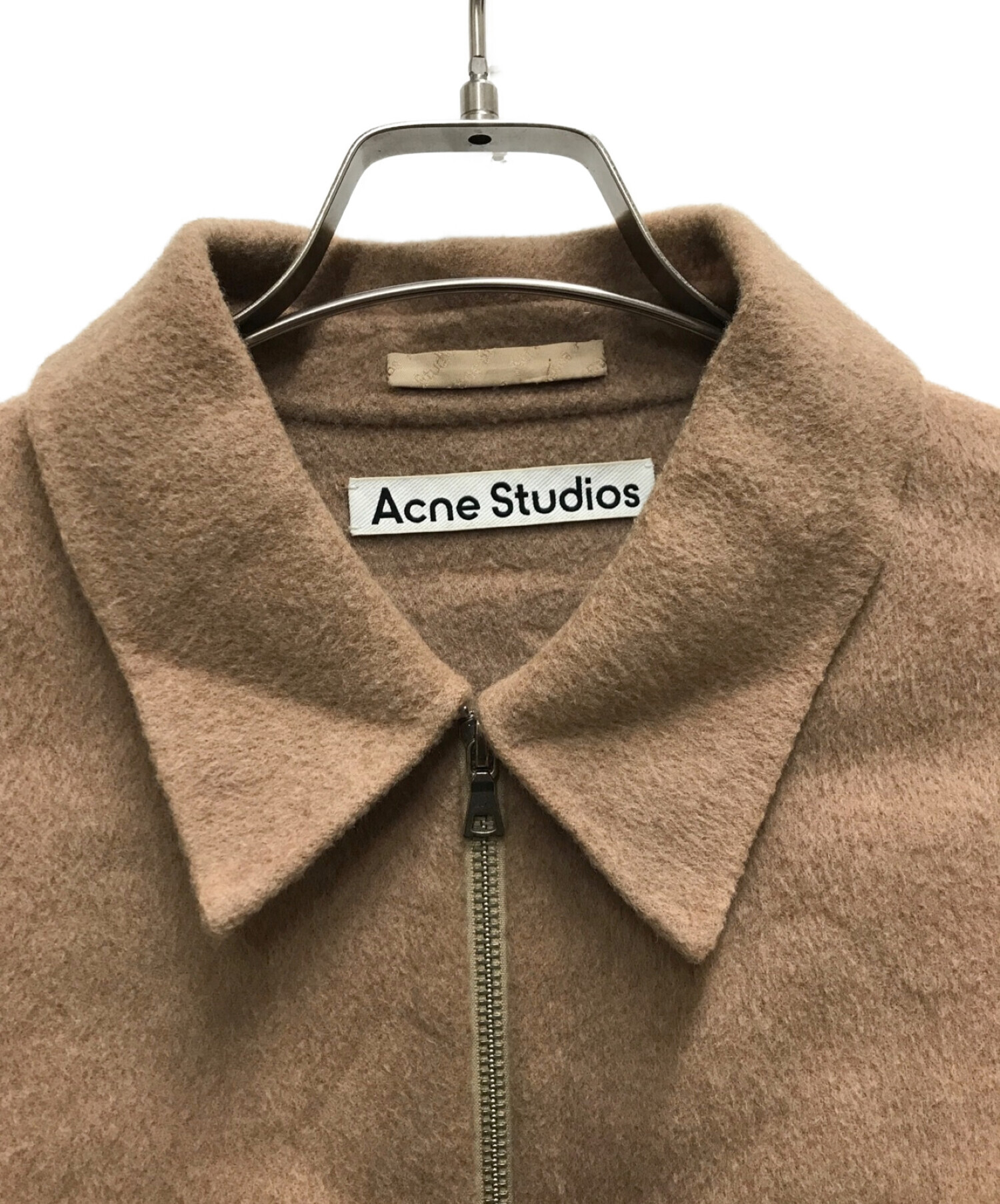 Acne studios (アクネストゥディオス) ウールジッパージャケット ベージュ サイズ:44