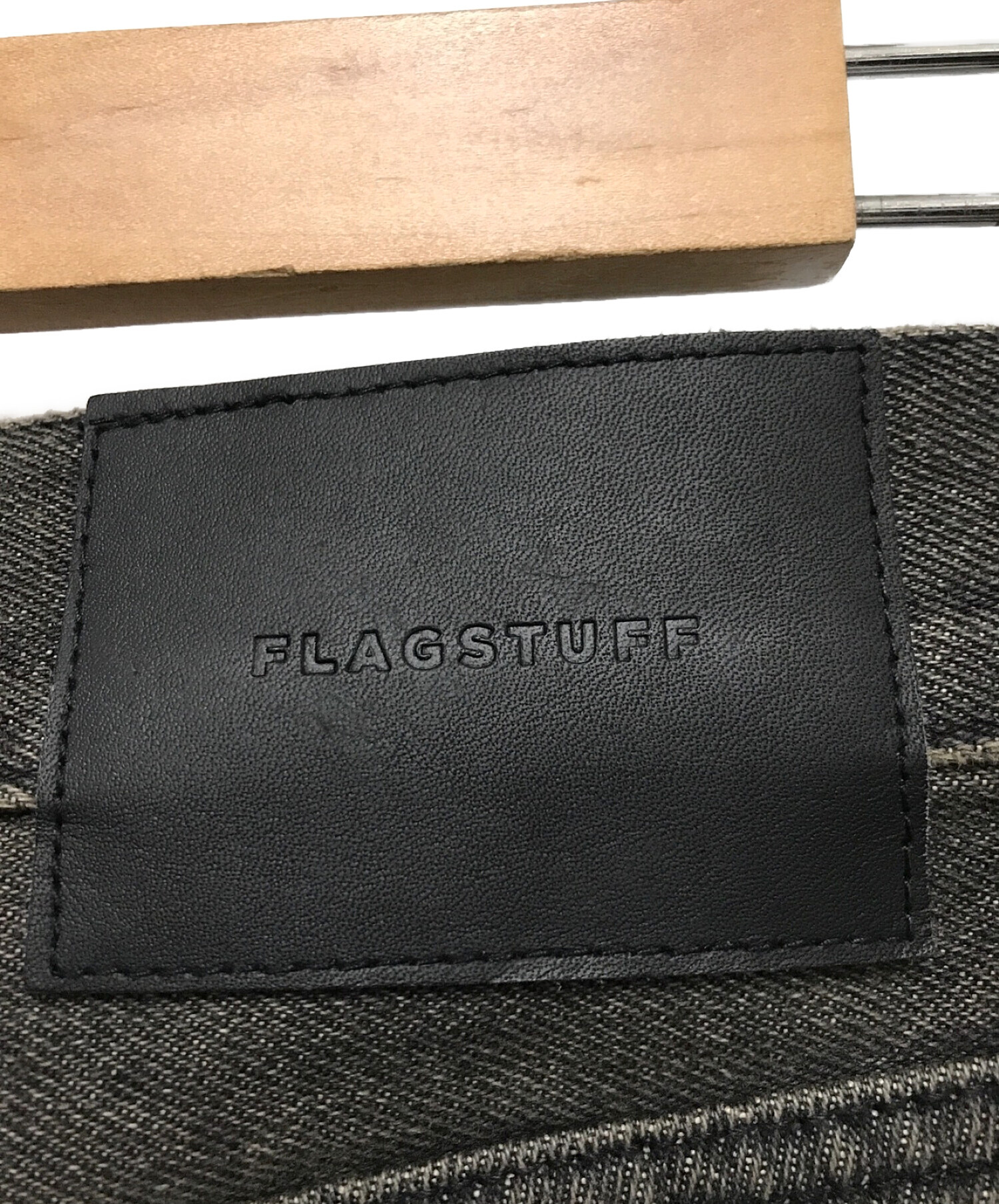 flagstuff (フラグスタフ) DENIM BORO BAGGIE PANTS ブラック サイズ:M