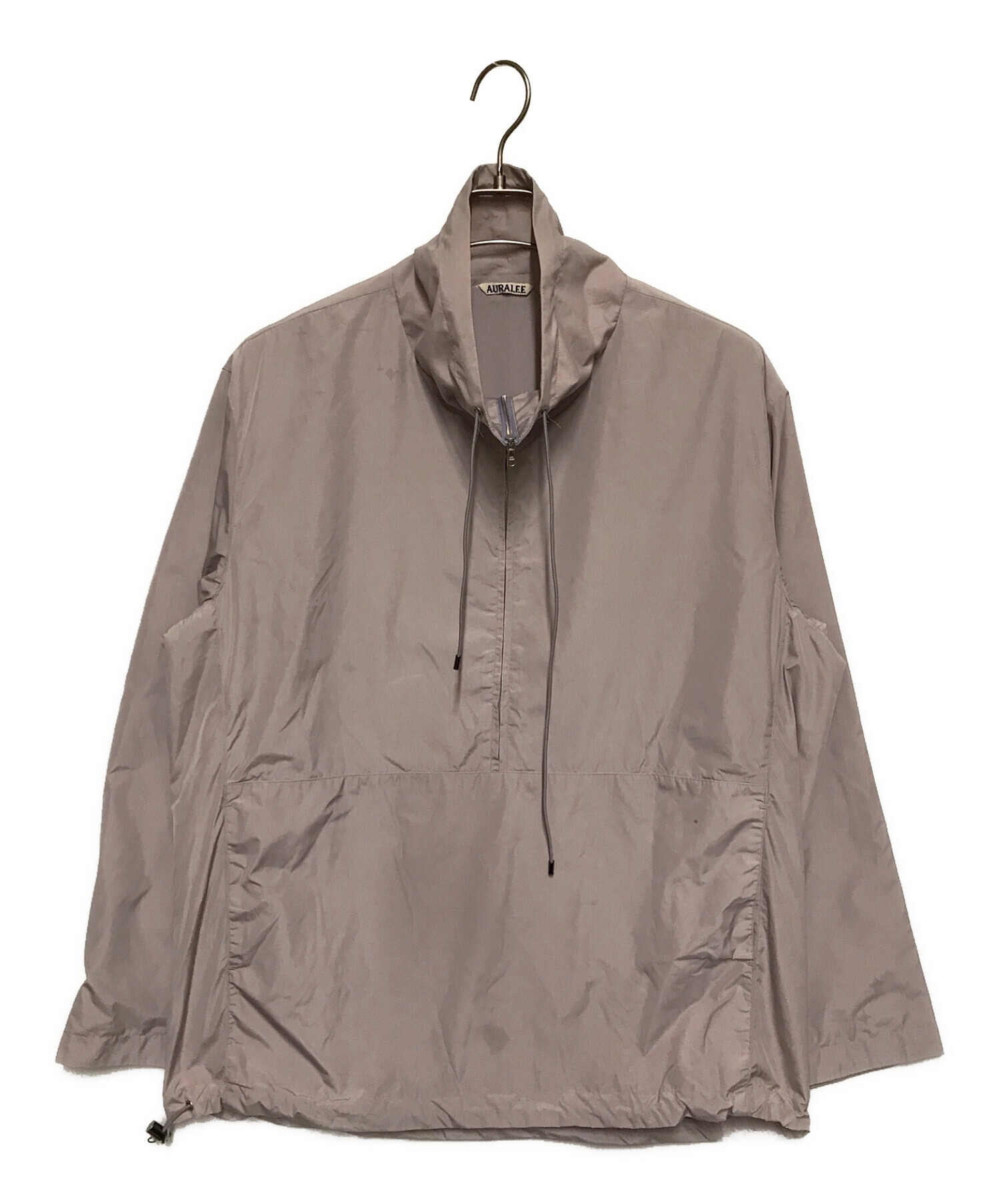 AURALEE オーラリー LIGHT NYLON HALF ZIP P/O 3-