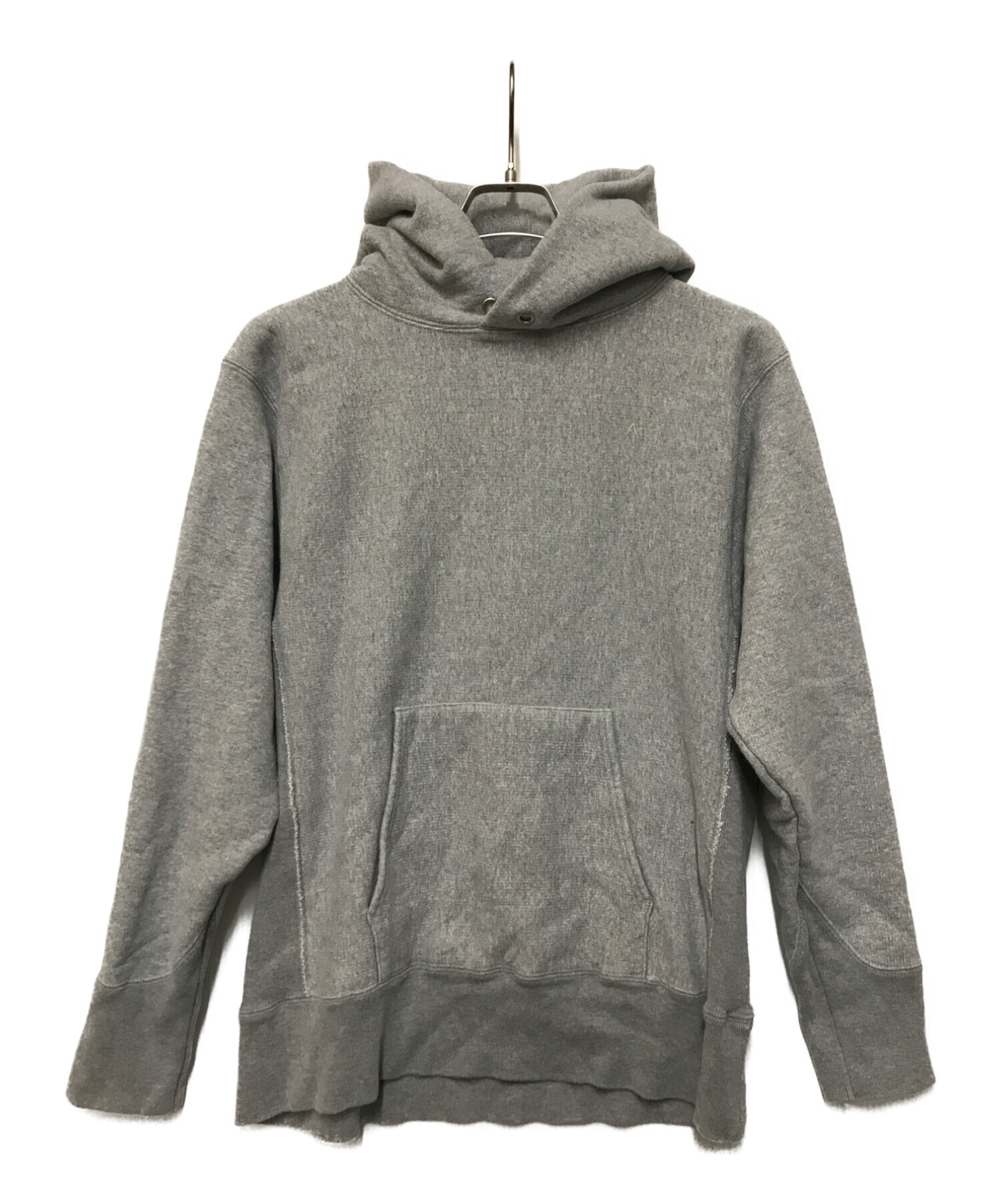 ATON (エイトン) GARMENT DYE URAKE HOODIE グレー サイズ:04