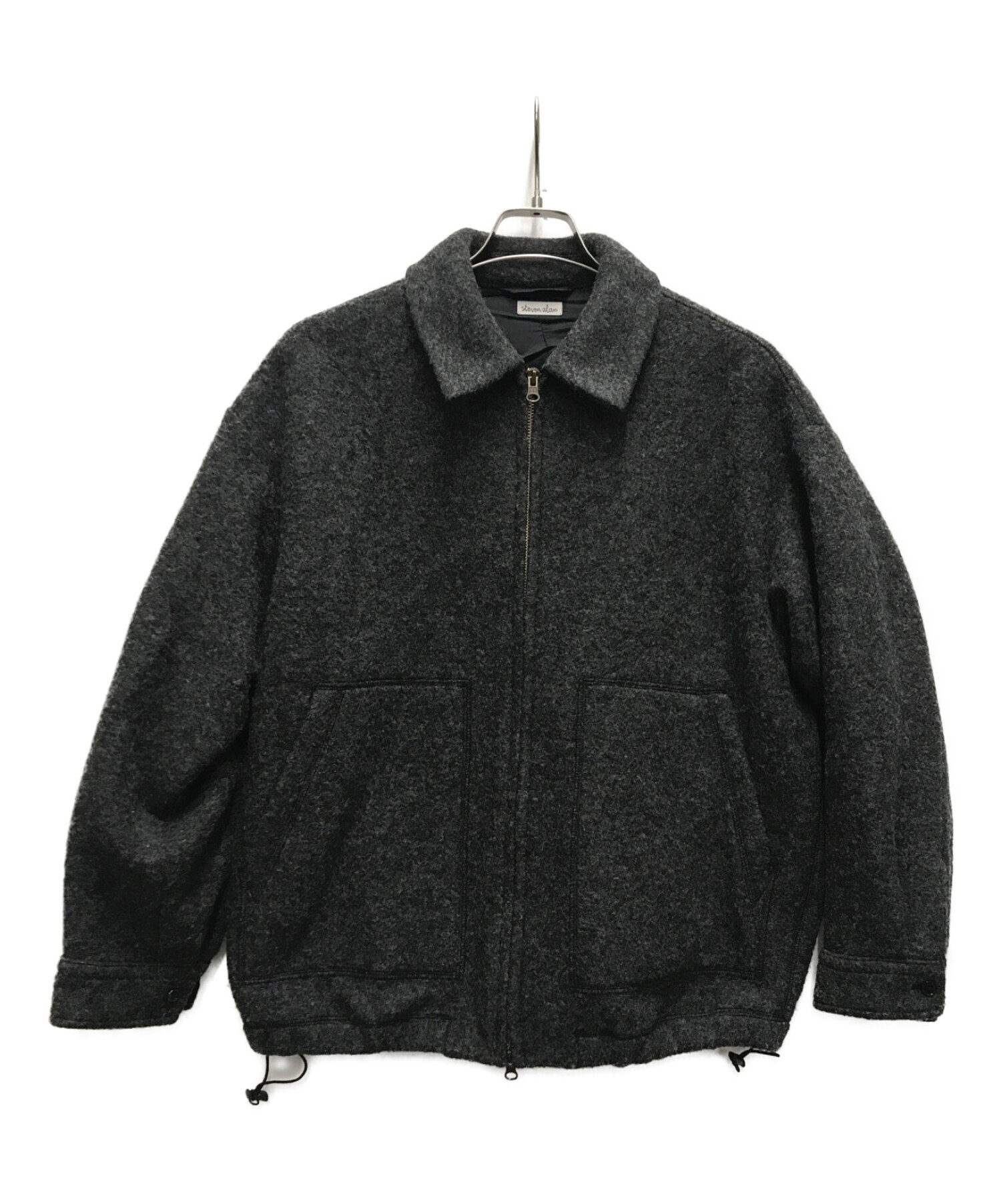 STEVEN ALAN (スティーブンアラン) KNIT FLEC OVAL BLOUSON グレー サイズ:S