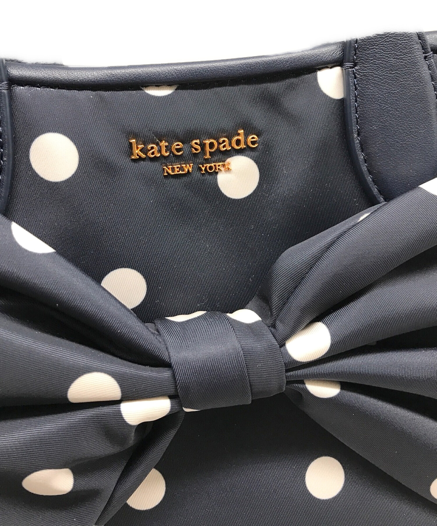 予約中！ 【kate spade new york】ポルカドット フリルスリーブ