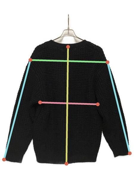 【中古・古着通販】SUPREME (シュプリーム) Waffle Knit Cardigan ブラック サイズ:L｜ブランド・古着通販  トレファク公式【TREFAC FASHION】スマホサイト