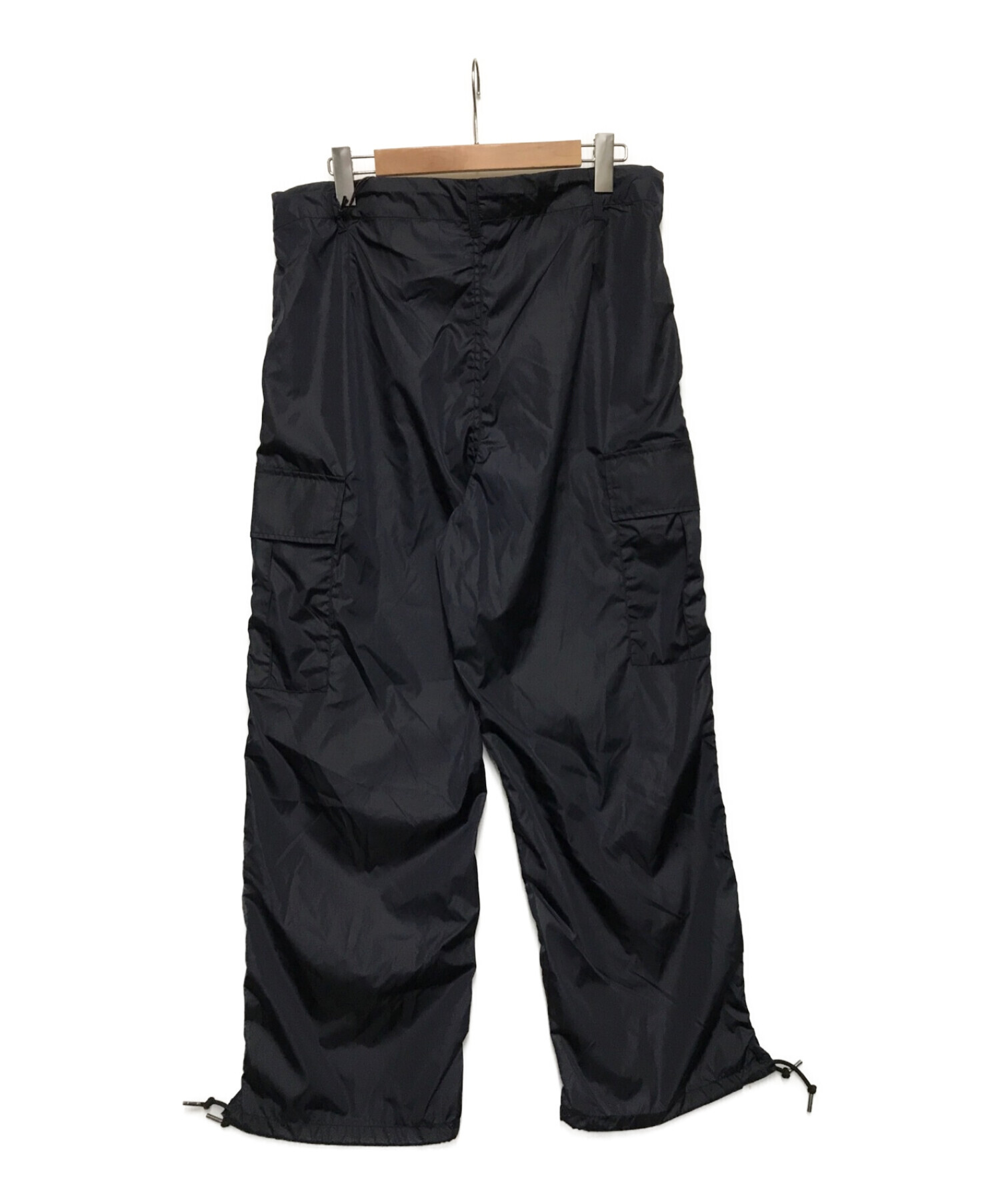 H BEAUTY&YOUTH (エイチ ビューティアンドユース) OLMETEX CRUNCHY CARGO PANTS ネイビー サイズ:M