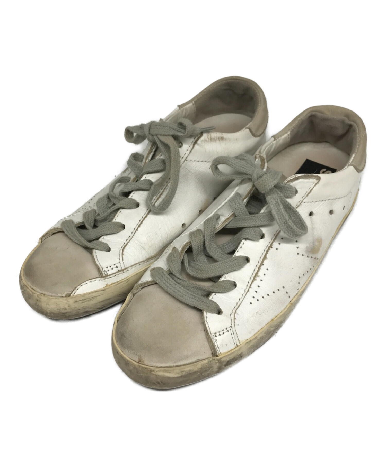 GOLDEN GOOSE (ゴールデングース) ユーズド加工ローカットスニーカー ベージュ サイズ:37