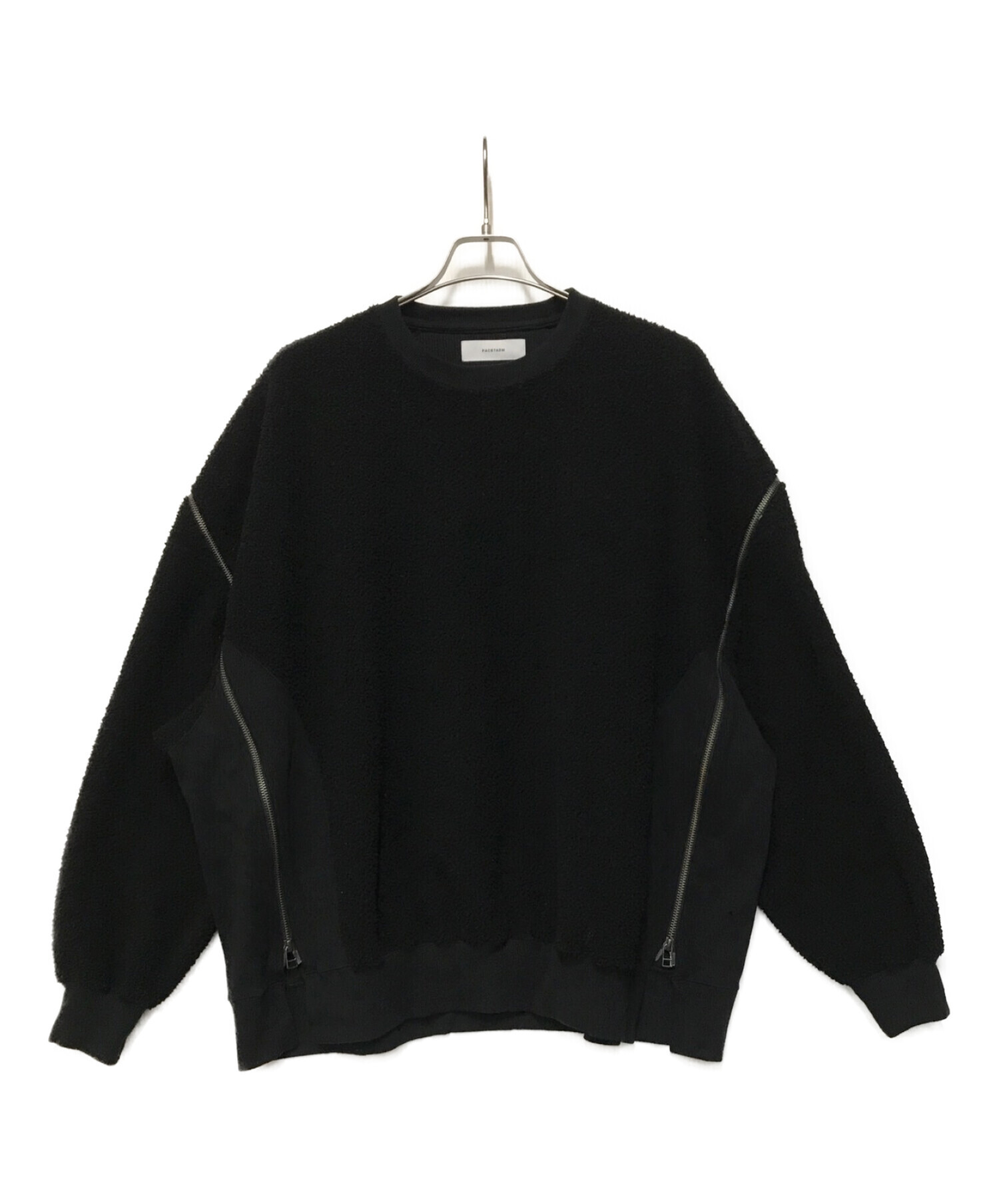 FACETASM (ファセッタズム) FLEECE ZIPPER SWEAT ブラック サイズ:3