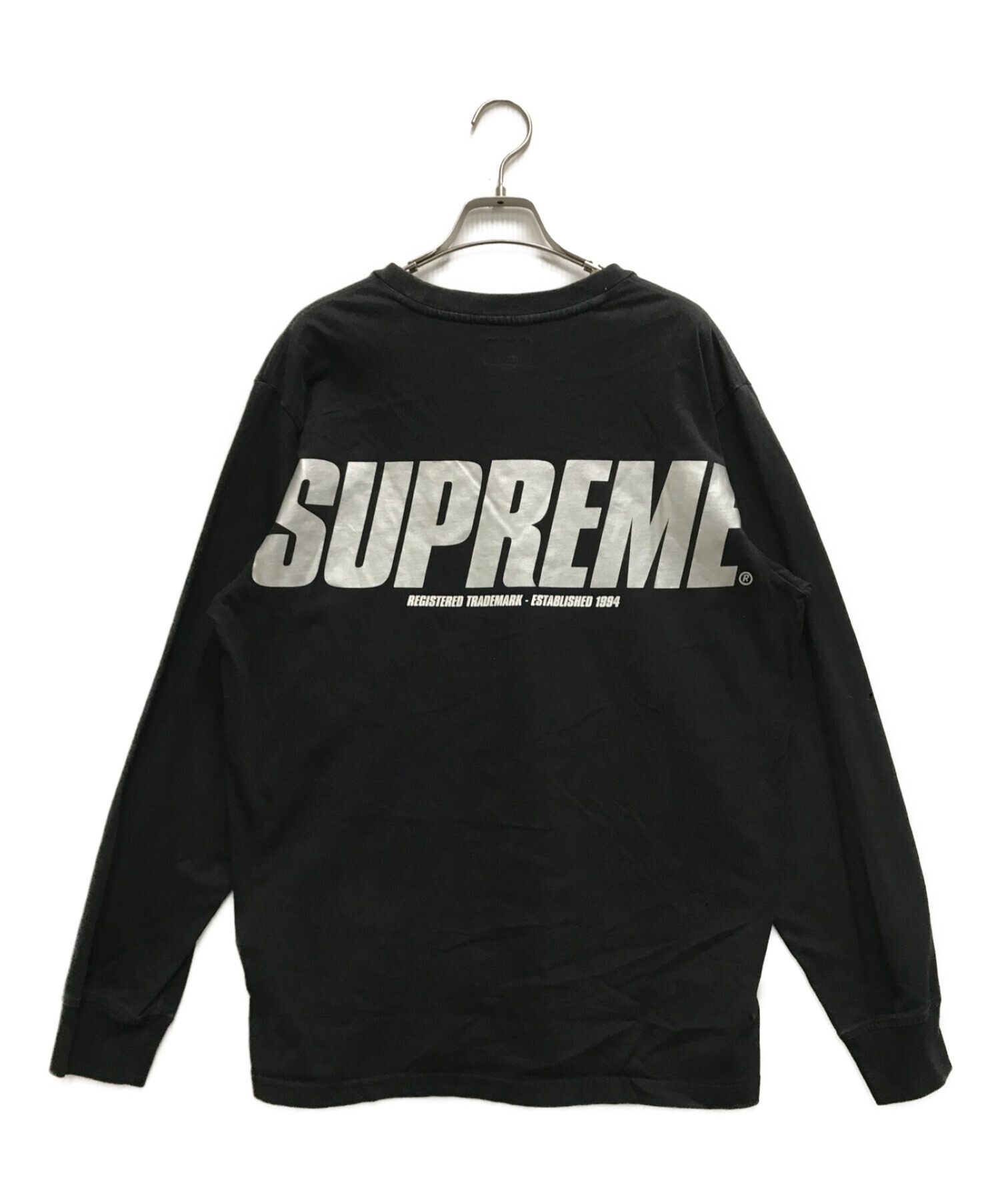 中古・古着通販】SUPREME (シュプリーム) Trademark L/S ブラック