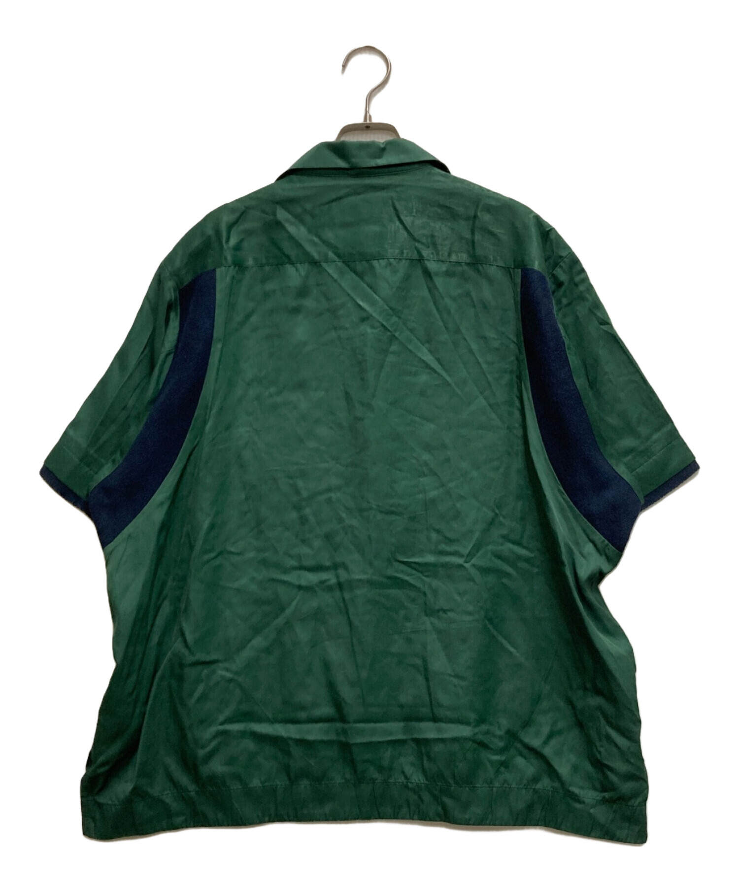 中古・古着通販】sacai (サカイ) Cotton Twill Bowling Shirt グリーン サイズ:2｜ブランド・古着通販  トレファク公式【TREFAC FASHION】スマホサイト