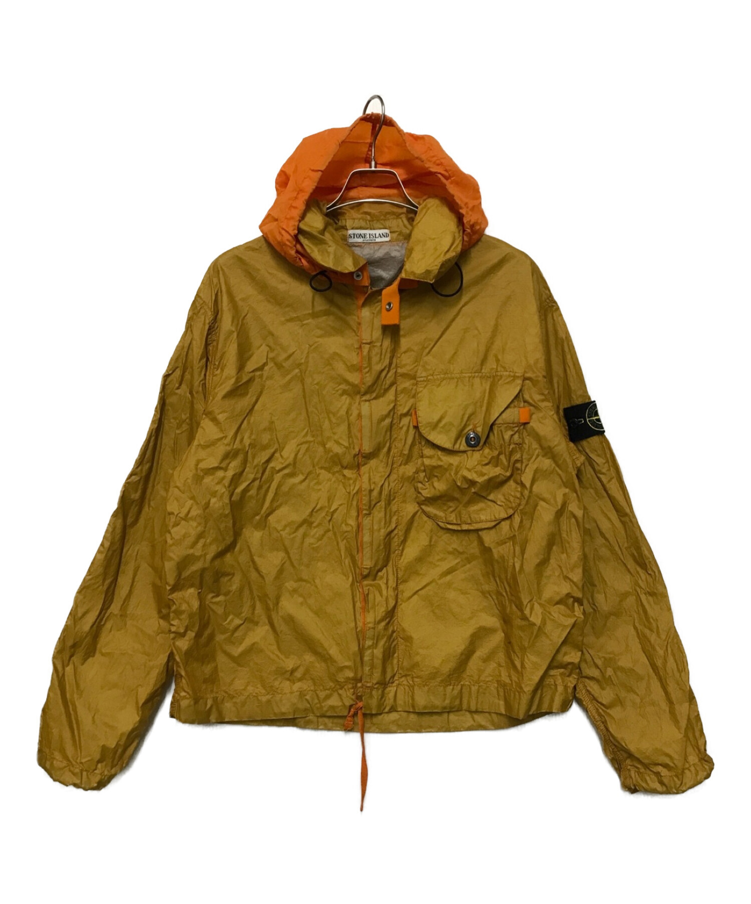 STONE ISLAND (ストーンアイランド) GARMENT DYED NYLON JACKET イエロー サイズ:Ⅼ