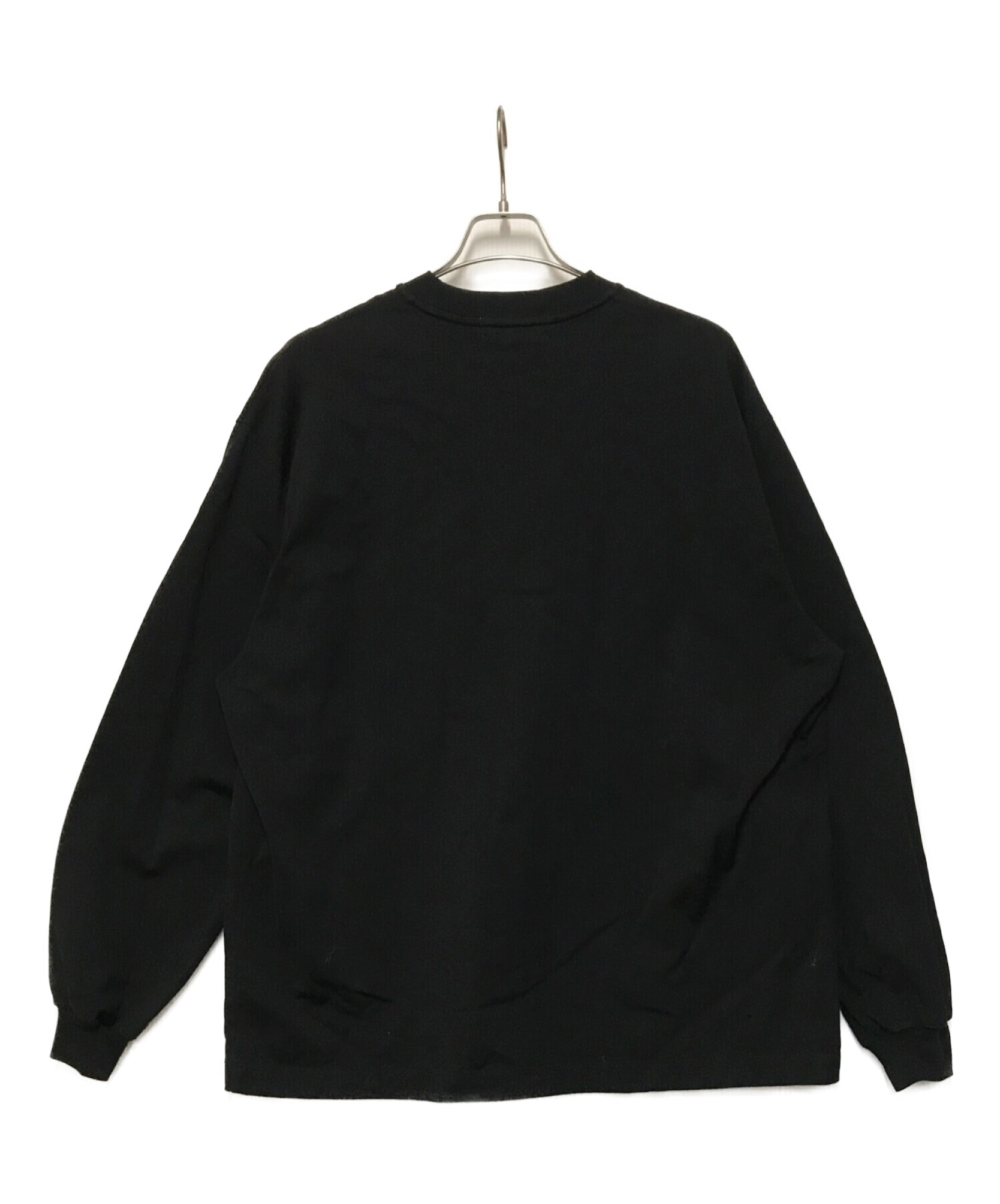 everyone (エブリワン) cotton long sleeve t-shirt ブラック サイズ:XL