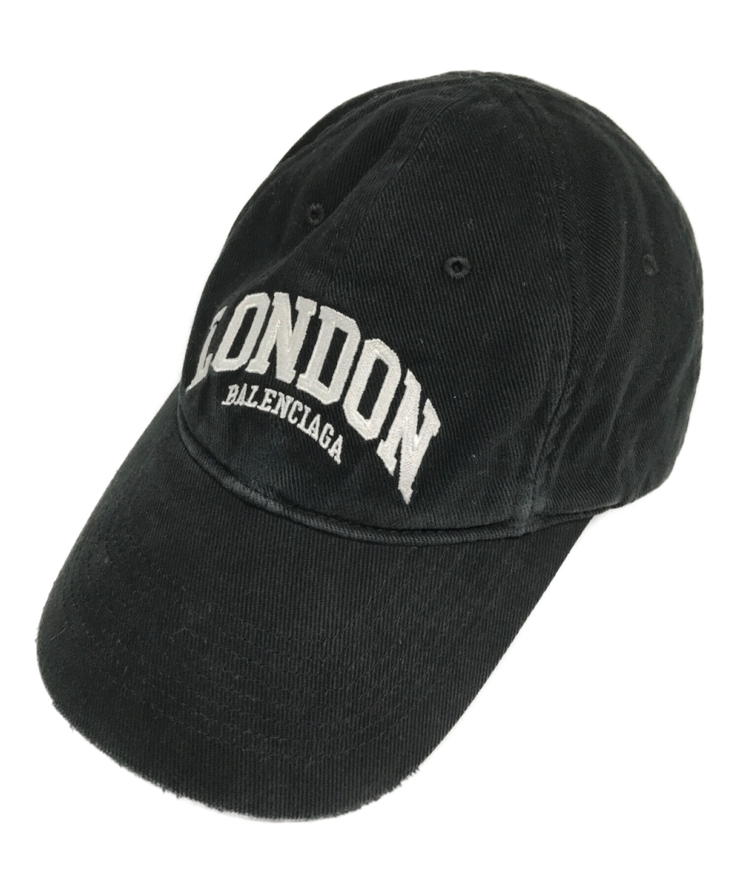 BALENCIAGA (バレンシアガ) London Logo City Cap ブラック サイズ:S