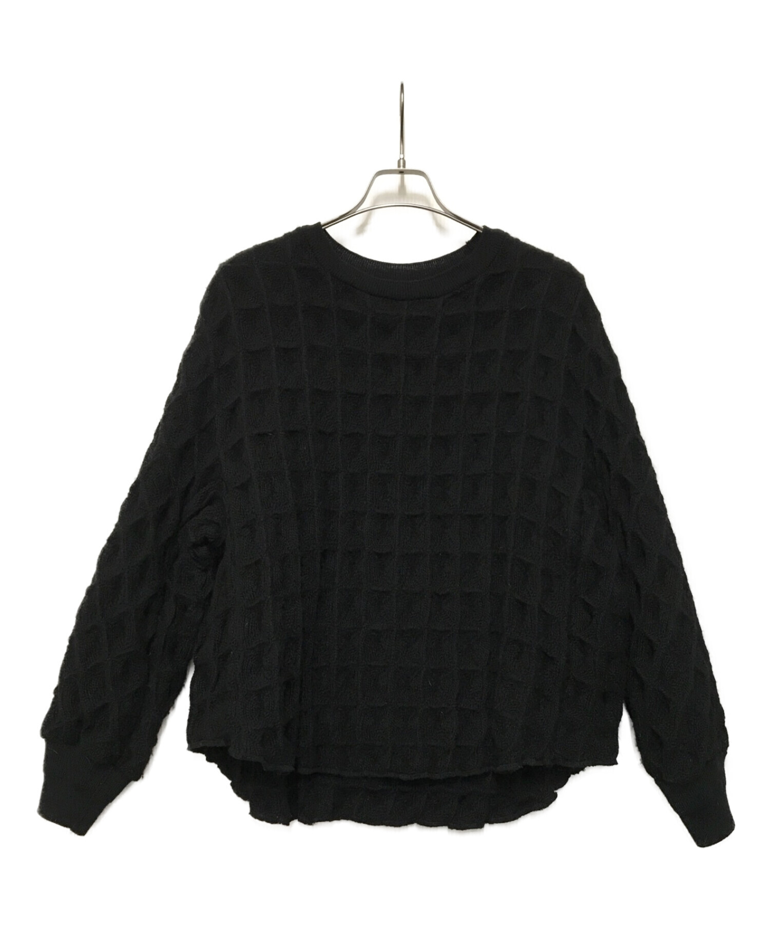 中古・古着通販】TAAKK (ターク) SUPER BIG WAFFLE PULL OVER ブラック