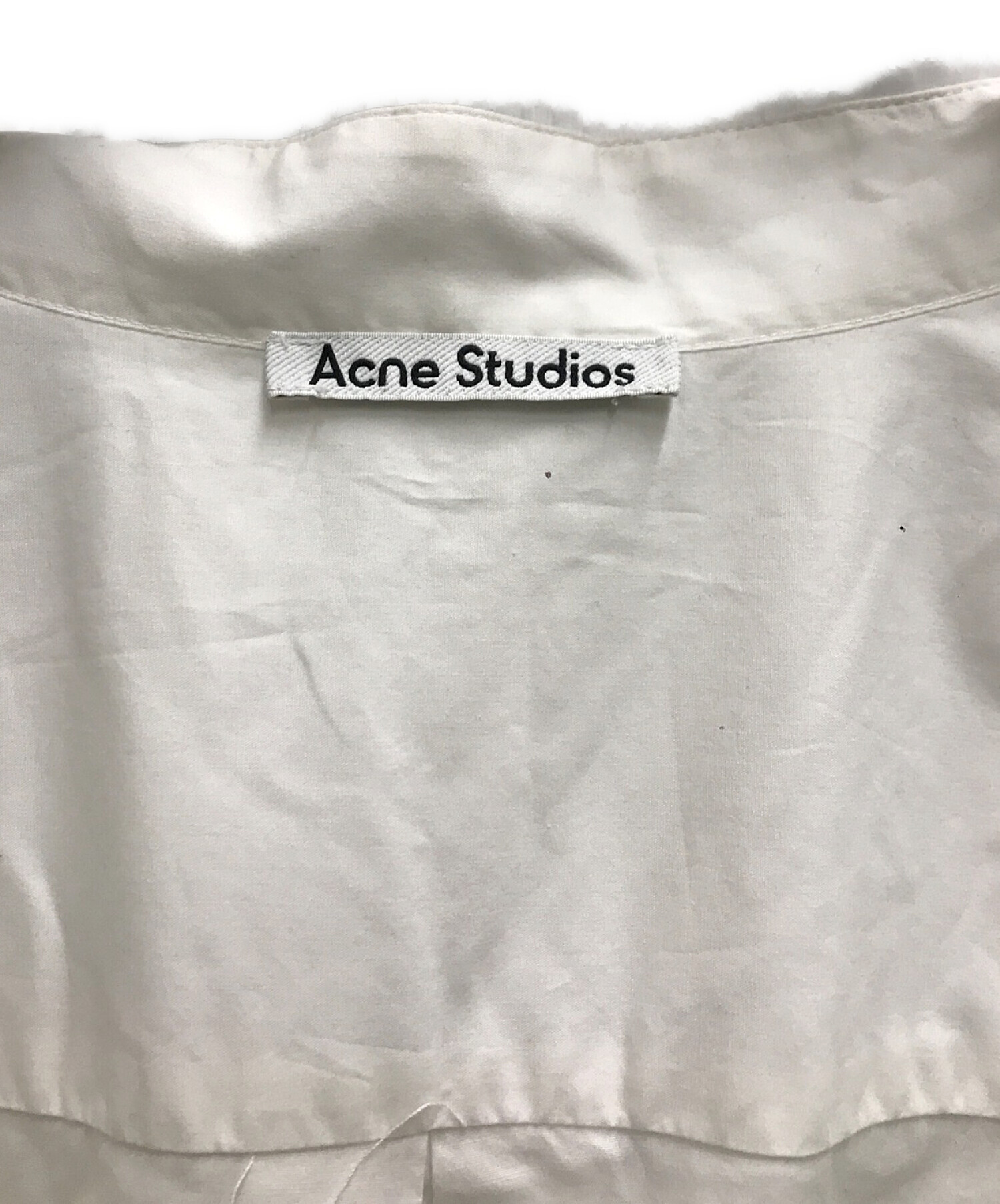 Acne studios (アクネストゥディオス) シャツドレス ホワイト サイズ:34