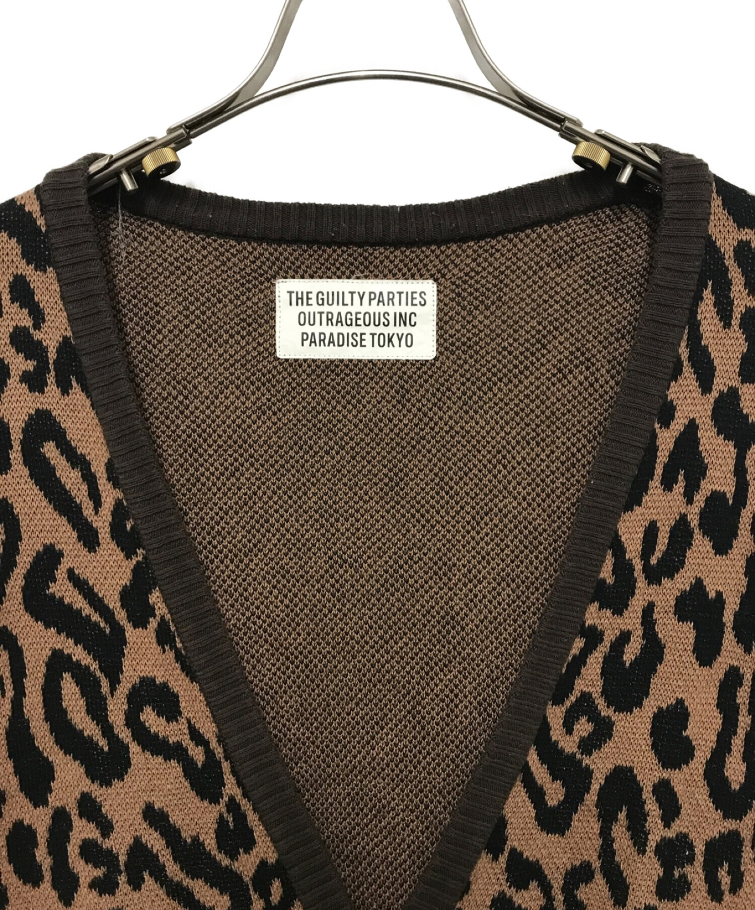 中古・古着通販】WACKO MARIA (ワコマリア) LEOPARD JACQUARD CARDIGAN