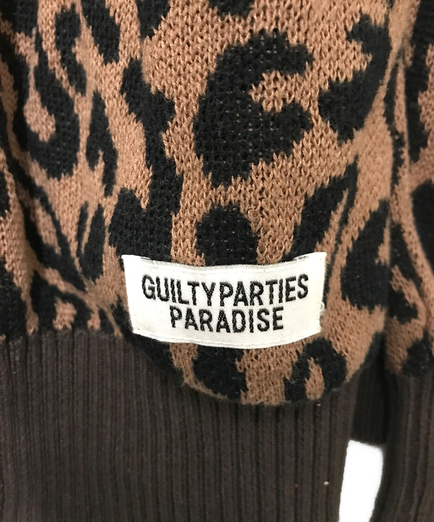 中古・古着通販】WACKO MARIA (ワコマリア) LEOPARD JACQUARD CARDIGAN