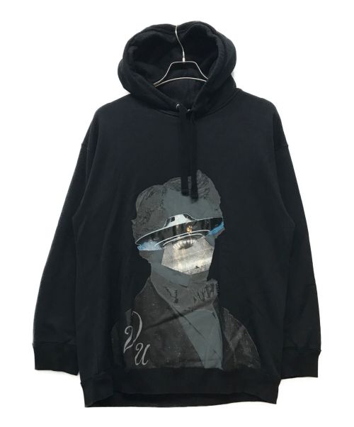 【中古・古着通販】VALENTINO (ヴァレンティノ) UNDERCOVER (アンダーカバー) UFO Face print hoodie  ブラック サイズ:S｜ブランド・古着通販 トレファク公式【TREFAC FASHION】スマホサイト