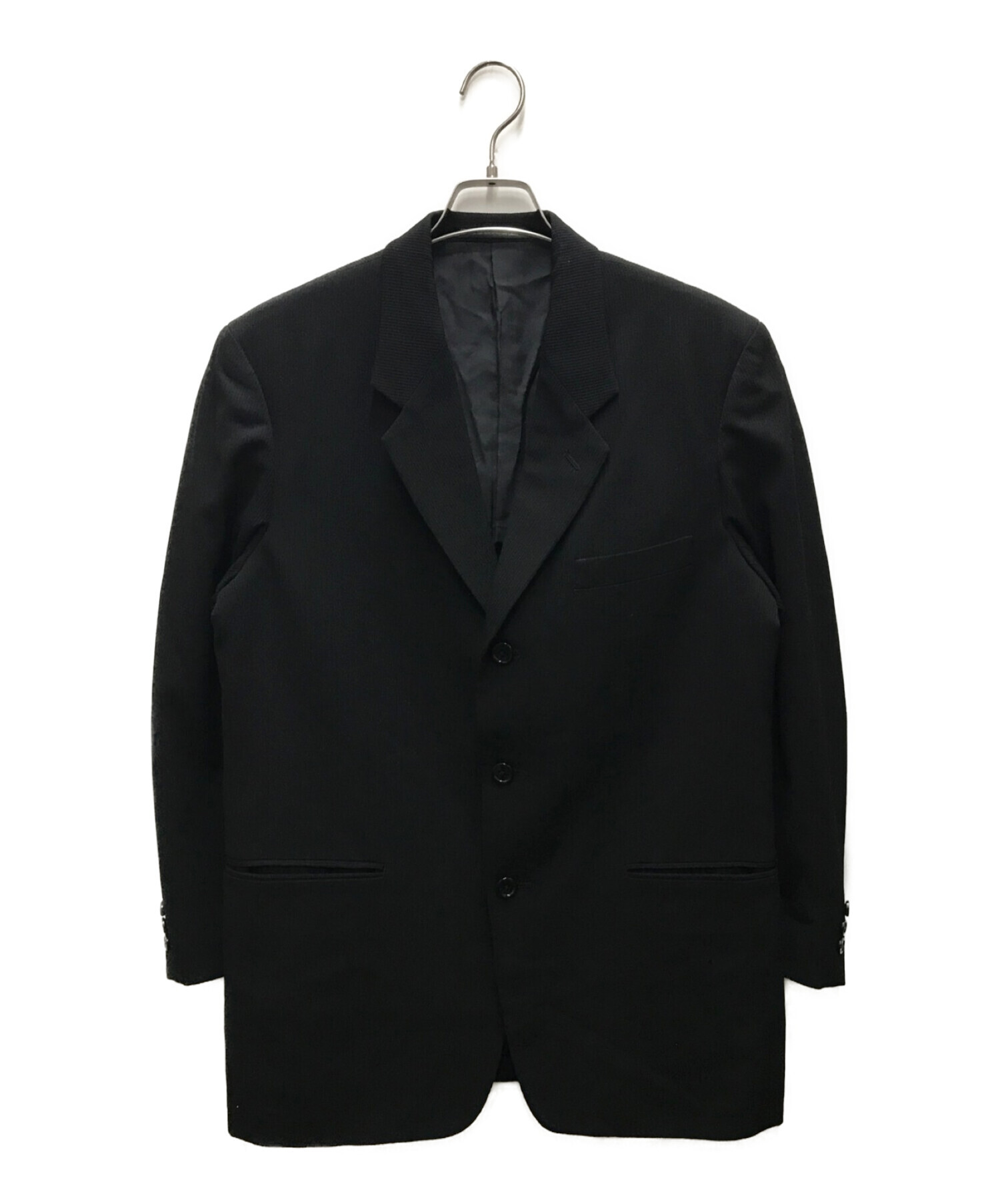 Yohji Yamamoto COSTUME D'HOMME (ヨウジヤマモトコスチュームドオム) 3Bジャケットセットアップ ブラック サイズ:2