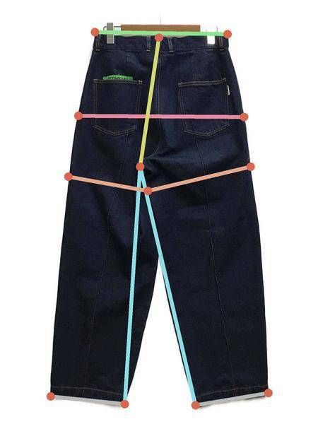 中古・古着通販】TTT MSW (ティーモダンストリートウェア) Denim wide pants インディゴ サイズ:S｜ブランド・古着通販  トレファク公式【TREFAC FASHION】スマホサイト