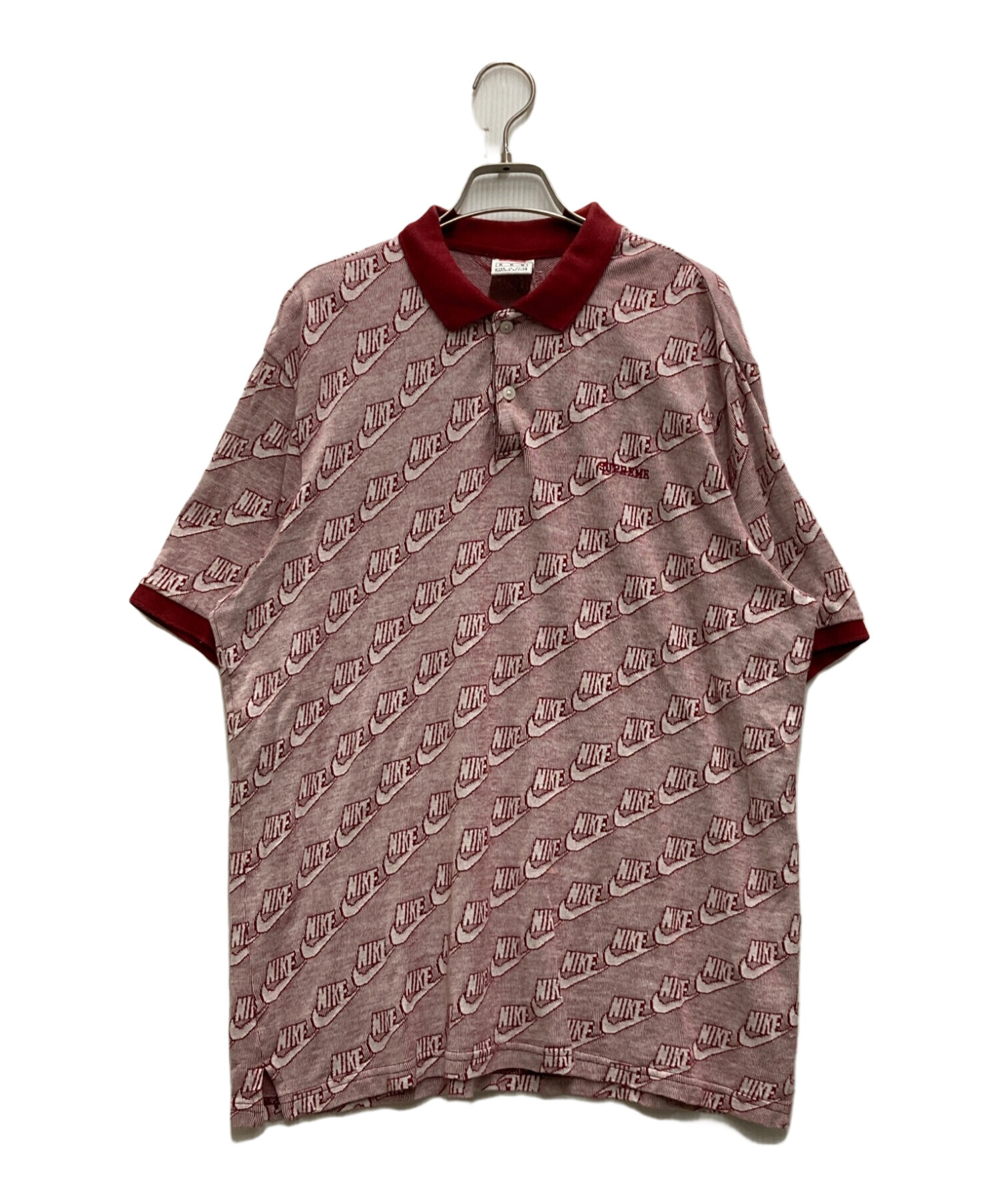 SUPREME (シュプリーム) NIKE (ナイキ) Jacquard Polo レッド サイズ:Ⅿ