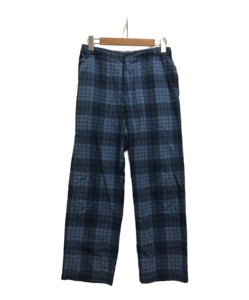 【中古・古着通販】UNUSED (アンユーズド) Check pants ブルー