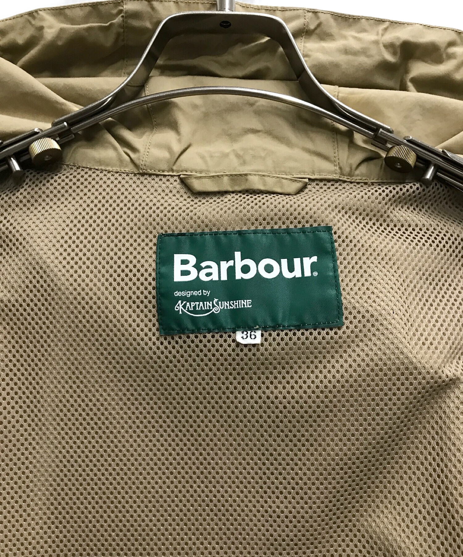 Barbour (バブアー) KAPTAIN SUNSHINE (キャプテンサンシャイン) フードショートパーカー ベージュ サイズ:36