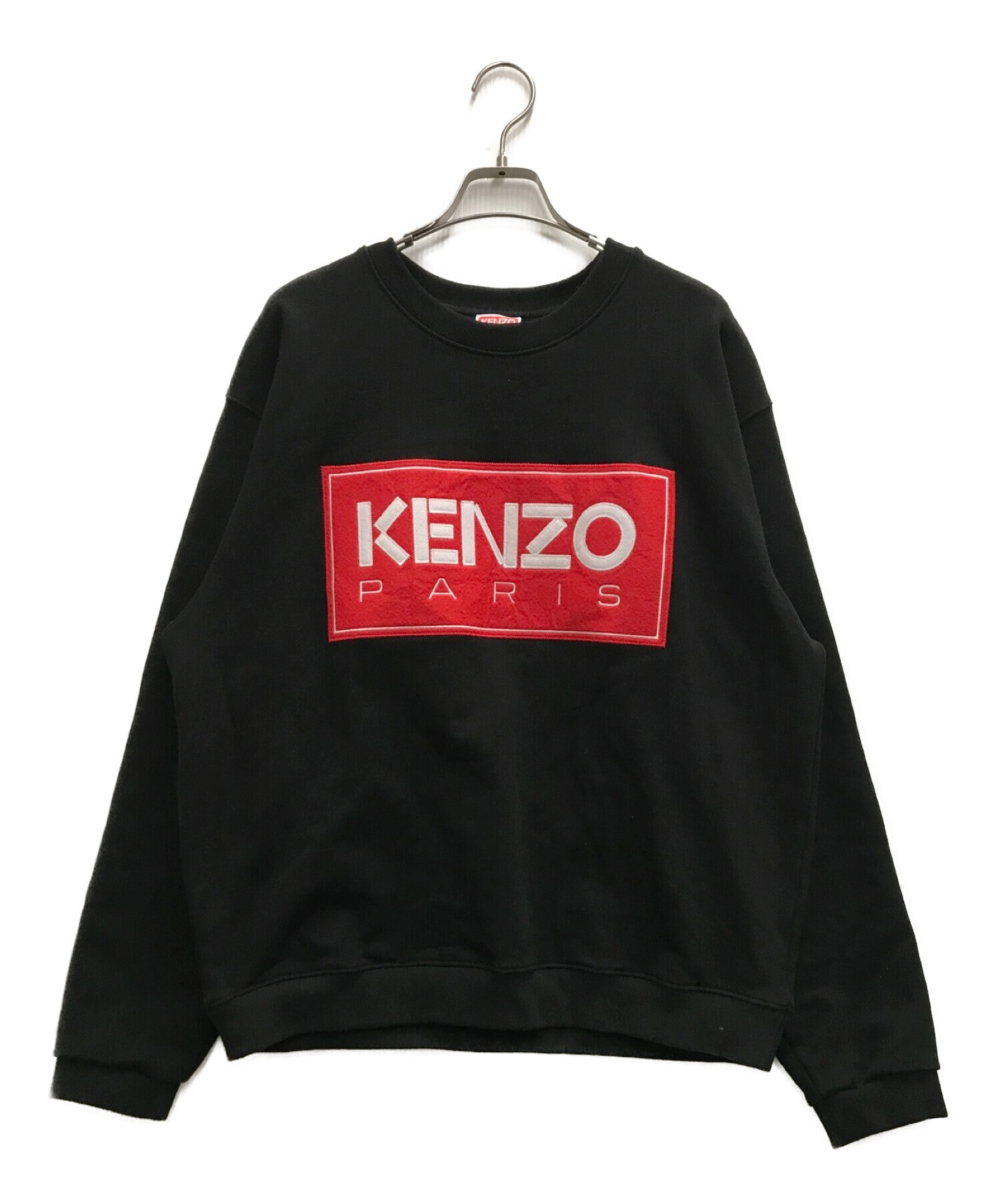 中古・古着通販】KENZO (ケンゾー) フロントロゴスウェット ブラック