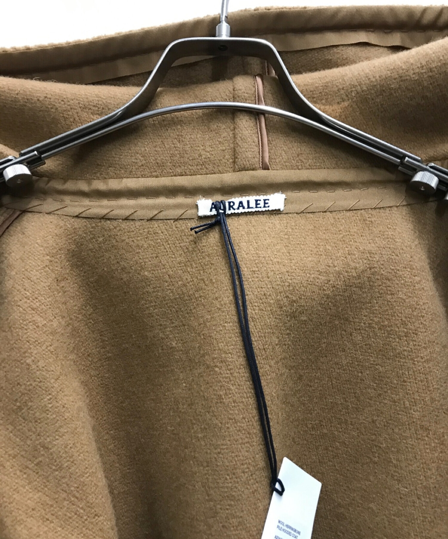 中古・古着通販】AURALEE (オーラリー) WOOL HERINGBONE PILE HOODED