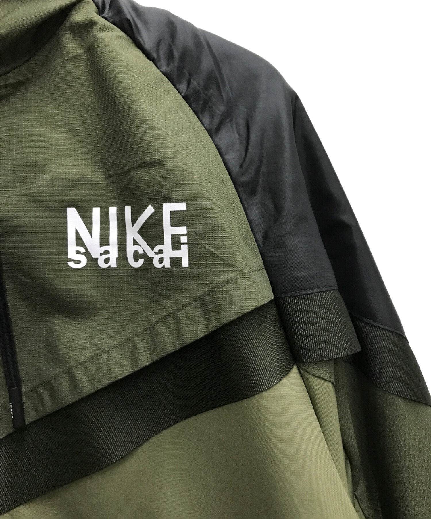 NIKE (ナイキ) sacai (サカイ) Trench Jacket グリーン サイズ:S