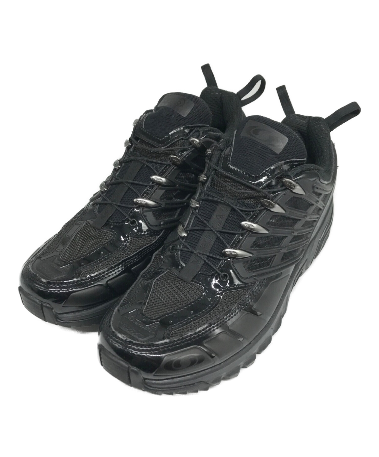 salomon◇ローカットスニーカー 25cm BLK 473131 ランキングTOP10