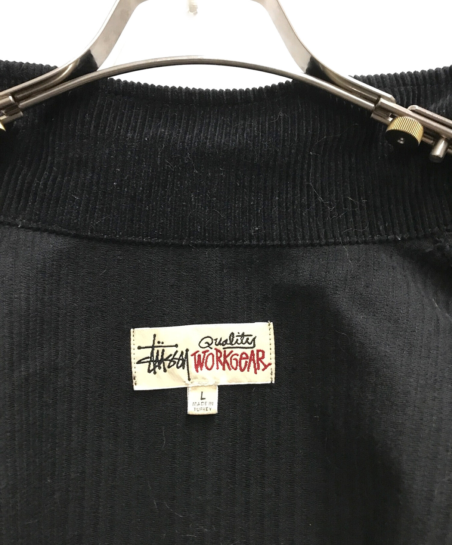 中古・古着通販】stussy (ステューシー) コーデュロイジップジャケット ブラック サイズ:Ⅼ｜ブランド・古着通販 トレファク公式【TREFAC  FASHION】スマホサイト