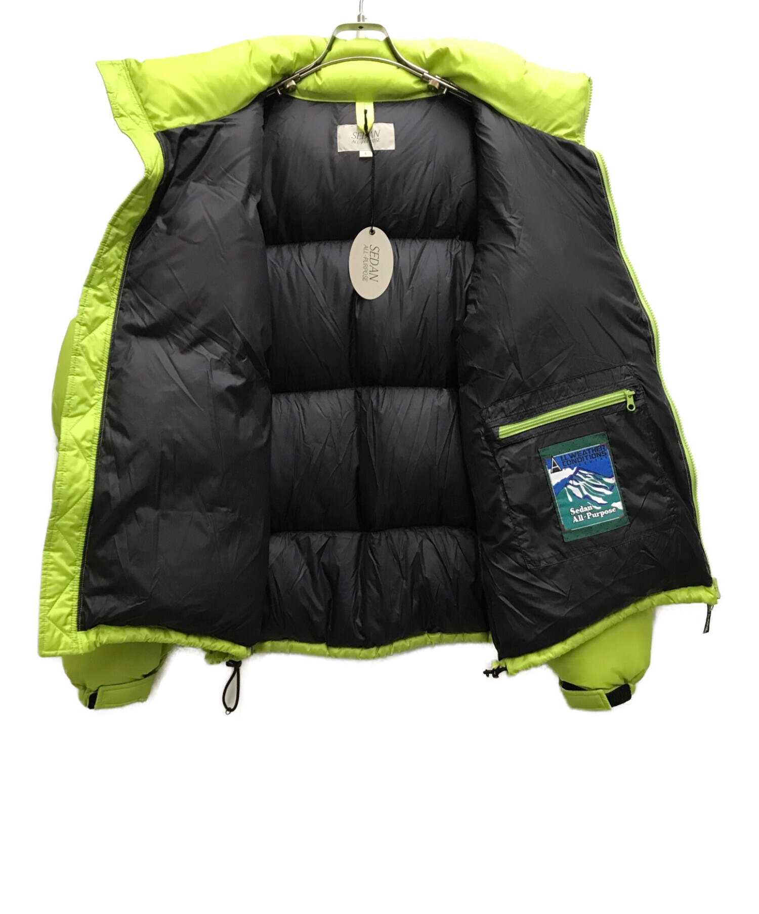 SEDAN ALL-PURPOSE (セダンオールパーパス) Micro Ripstop Down Jacket イエロー サイズ:Ⅼ