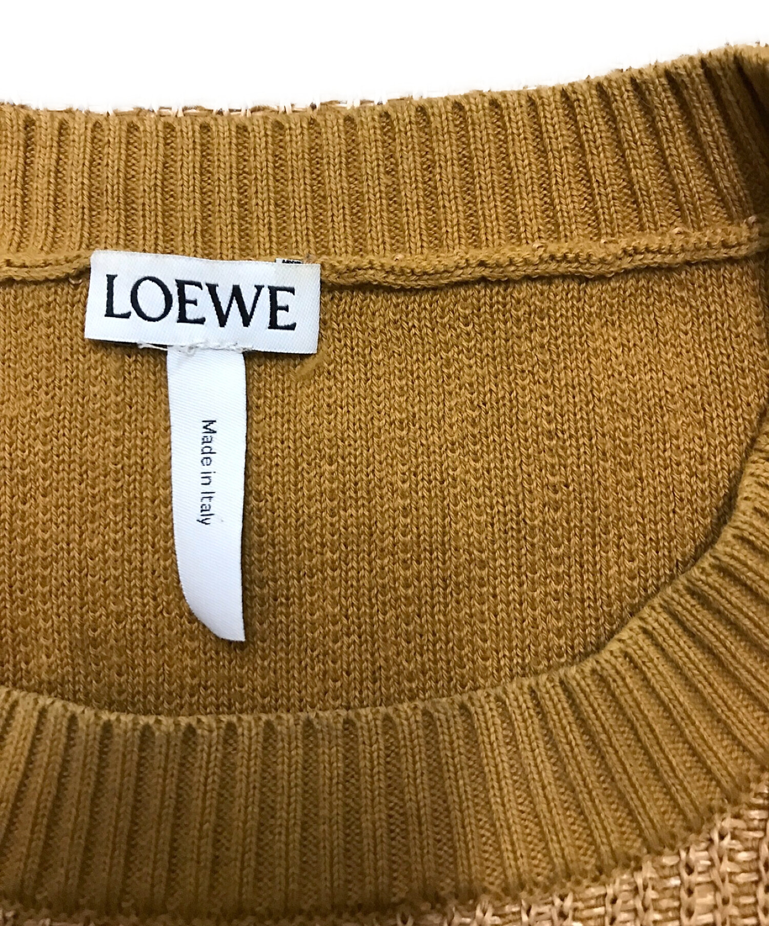 中古・古着通販】LOEWE (ロエベ) ラインニット ブラウン サイズ:XS