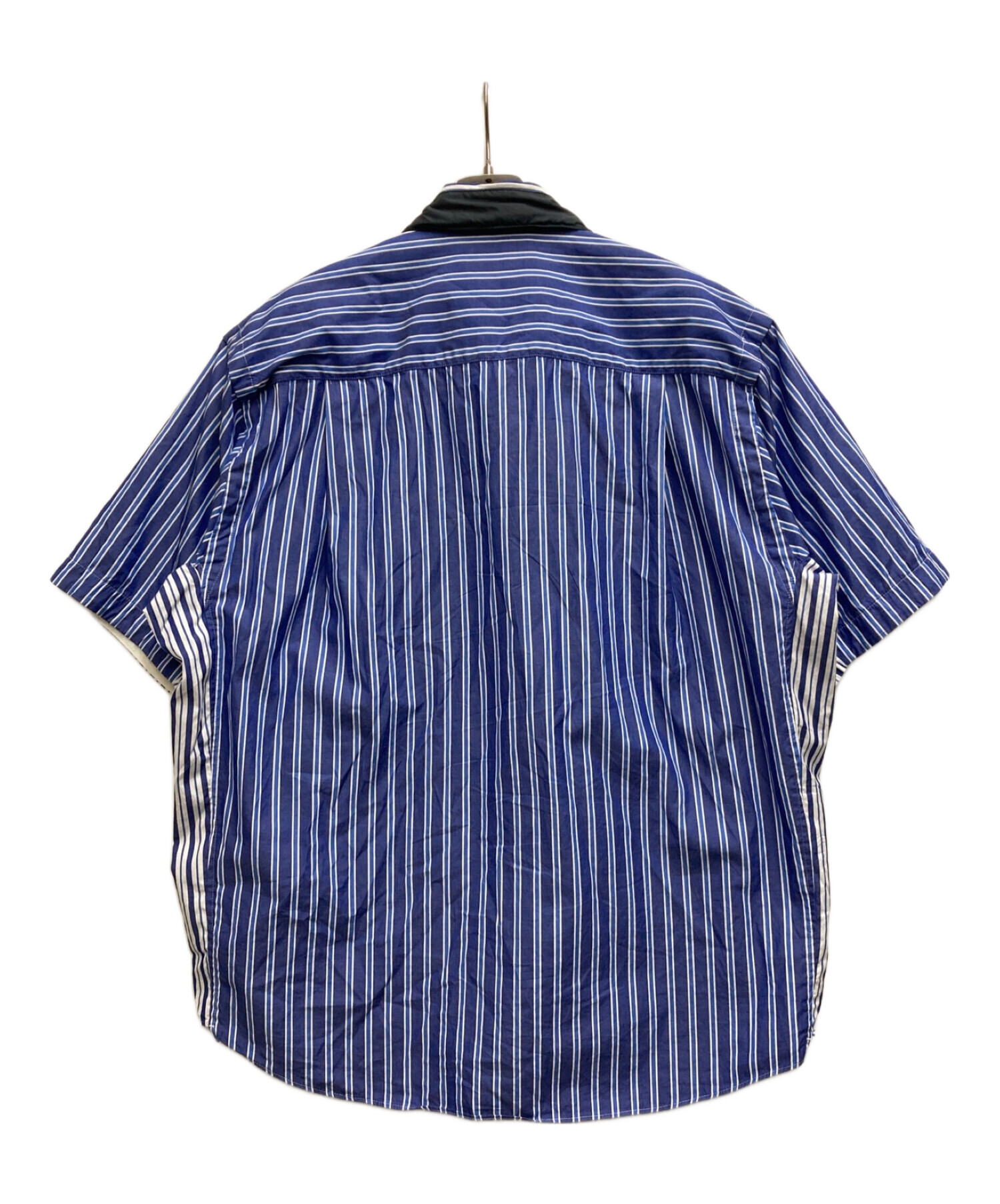 sacai (サカイ) レイヤードストライプシャツ ブルー サイズ:3
