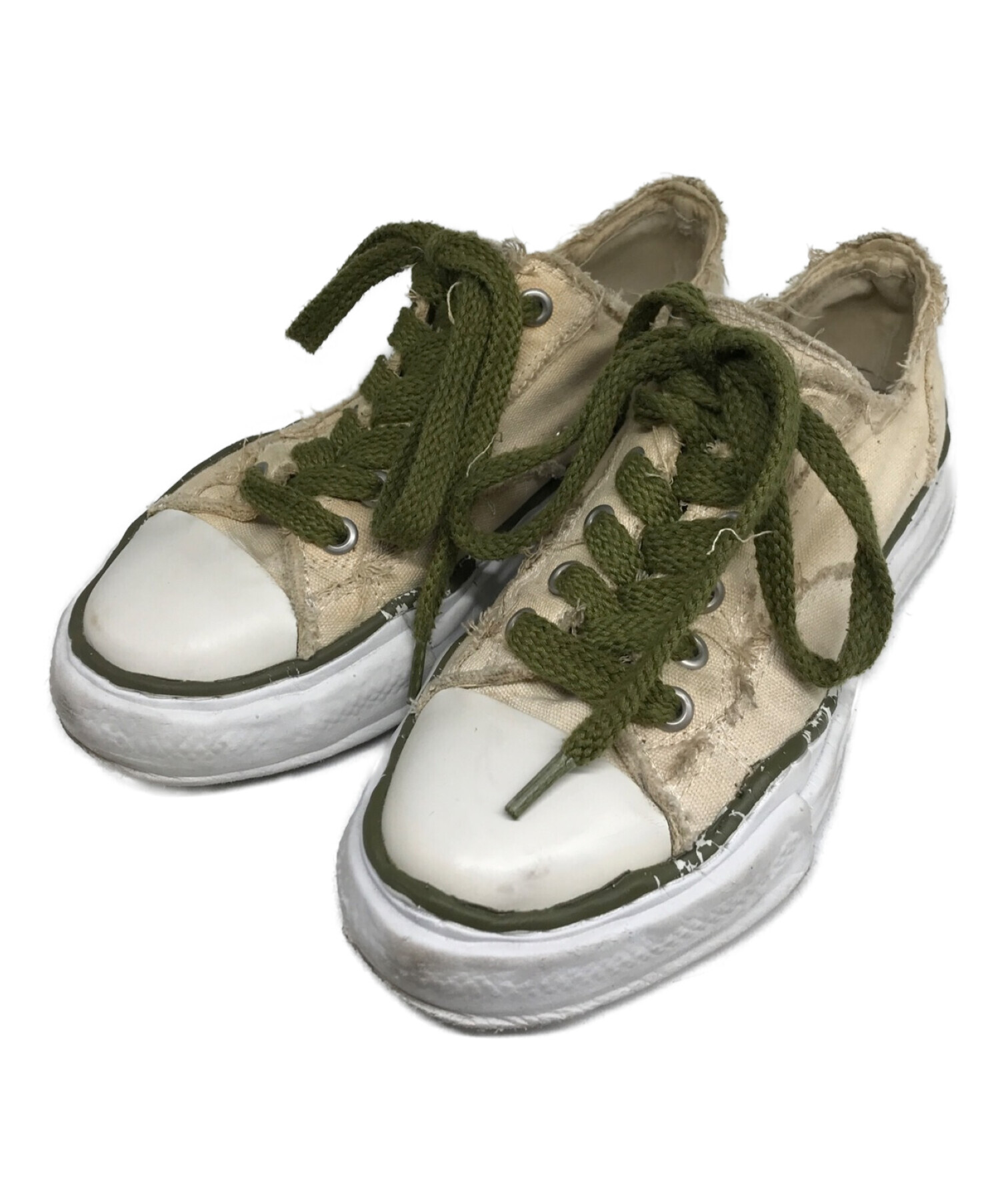 MIHARA YASUHIRO (ミハラヤスヒロ) NIGEL CABOURN (ナイジェルケーボン) ARMY TRAINER LOW スニーカー  カーキ サイズ:41