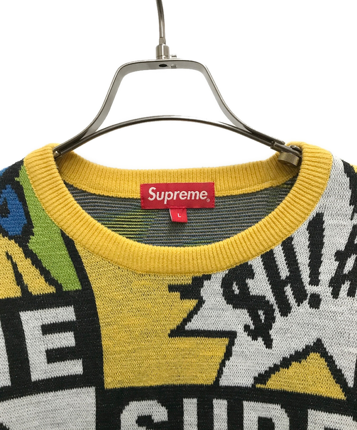 中古・古着通販】SUPREME (シュプリーム) Cartoon Sweater イエロー