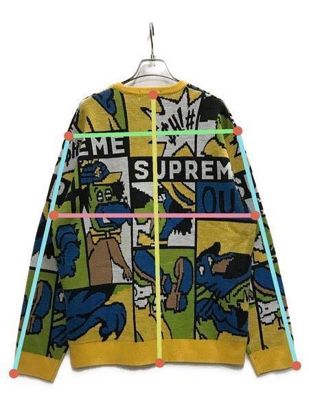 中古・古着通販】SUPREME (シュプリーム) Cartoon Sweater イエロー